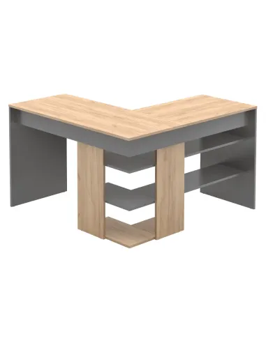 Masă PC TAMARI, birou, 120x120x75.4 cm, PAL melaminat | MobilaOK