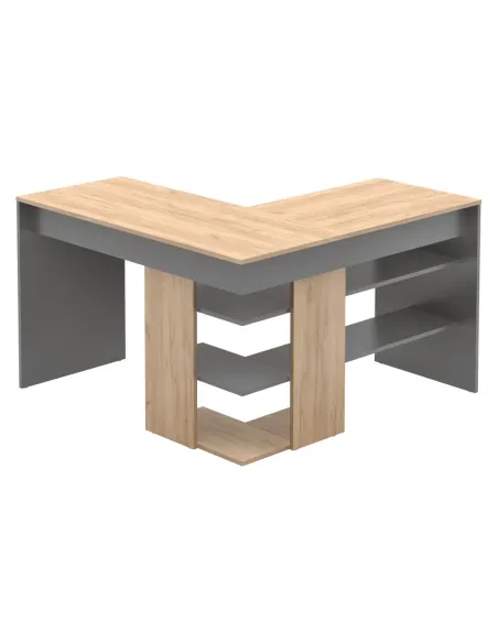 Masă PC TAMARI, birou, 120x120x75.4 cm, PAL melaminat | MobilaOK