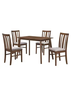 Set Sufragerie ROIS SET, living, 110x70x75.2 cm, Lemn cauciuc, MDF, furnir | MobilaOK