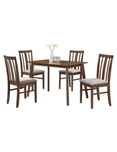 Set Sufragerie ROIS SET, living, 110x70x75.2 cm, Lemn cauciuc, MDF, furnir | MobilaOK 2