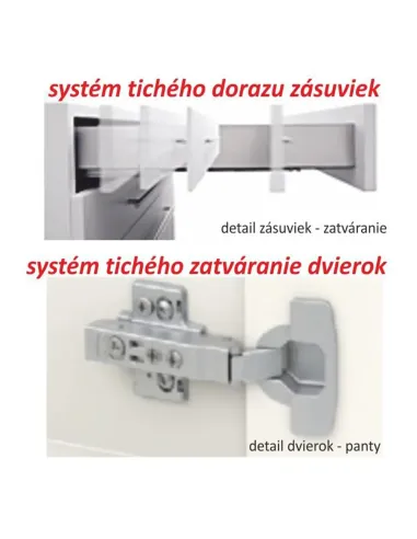 Dulap inferior cu 2 uşi, stejar sonoma, LINE | MobilaOK