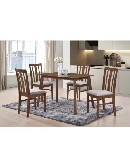 Set Sufragerie ROIS SET, living, 110x70x75.2 cm, Lemn cauciuc, MDF, furnir | MobilaOK