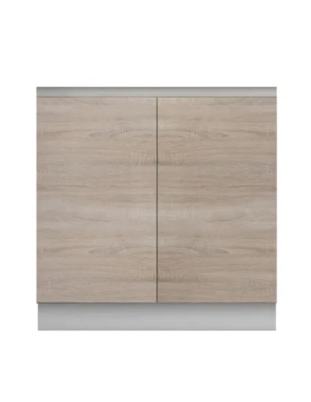 Mască chiuvetă LINE, 80x82x54.5 cm, PAL melaminat stejar sonoma, bucătărie | MobilaOK