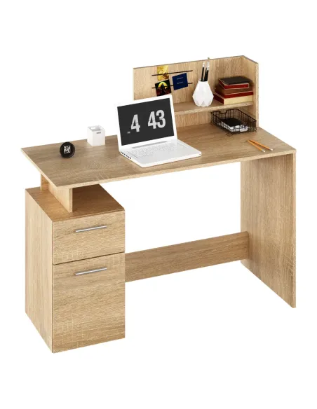 Masă PC, stejar sonoma, PLATON NEW | MobilaOK