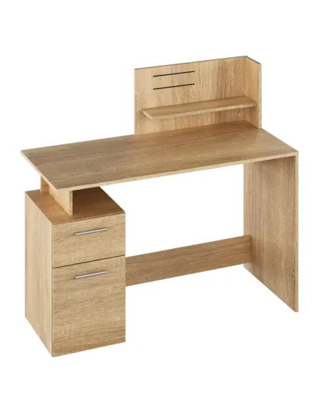 Masă PC, stejar sonoma, PLATON NEW | MobilaOK