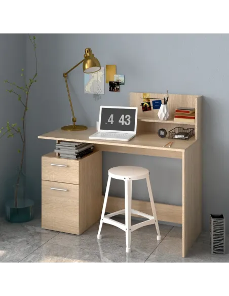 Masă PC, stejar sonoma, PLATON NEW | MobilaOK