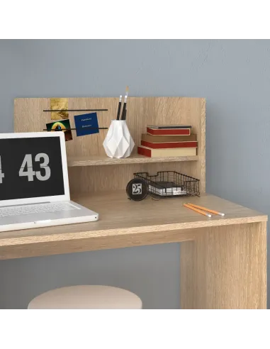 Masă PC, stejar sonoma, PLATON NEW | MobilaOK