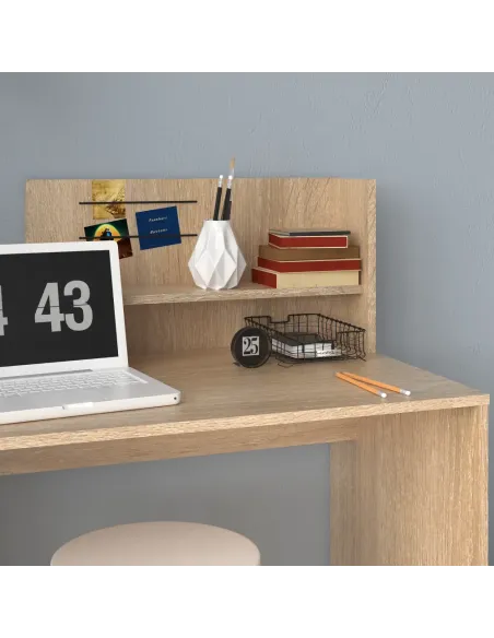 Masă PC, stejar sonoma, PLATON NEW | MobilaOK