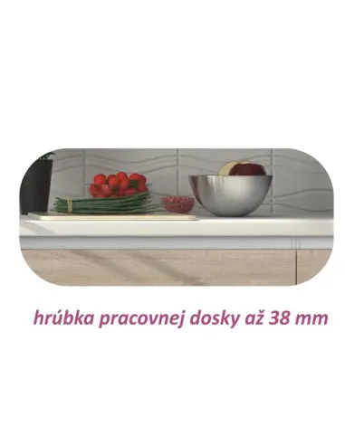 Dulap inferior cu 3 sertare, stejar sonoma, LINE | MobilaOK