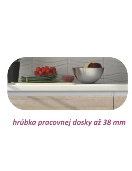 Dulap inferior cu 3 sertare, stejar sonoma, LINE | MobilaOK