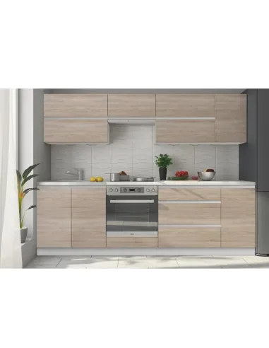Dulap inferior cu 3 sertare, stejar sonoma, LINE | MobilaOK