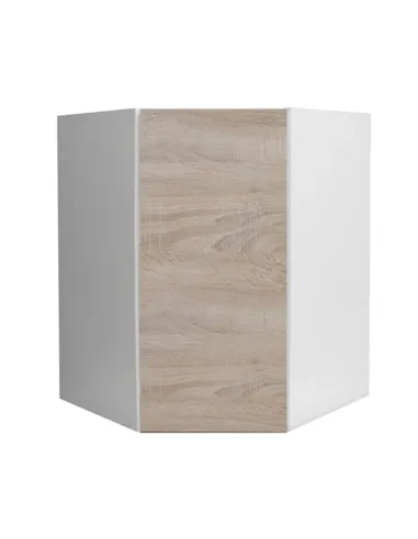 Dulap superior de colţ LINE, bucătărie, 52.5x60x52.5 cm, PAL melaminat stejar sonoma | MobilaOK