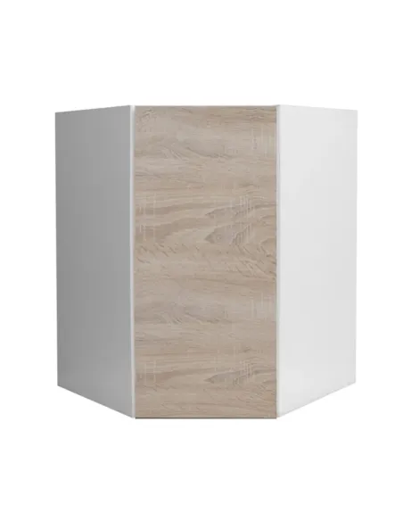 Dulap superior de colţ LINE, bucătărie, 52.5x60x52.5 cm, PAL melaminat stejar sonoma | MobilaOK
