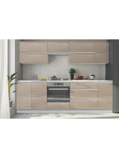 Dulap superior de colţ LINE, bucătărie, 52.5x60x52.5 cm, PAL melaminat stejar sonoma | MobilaOK