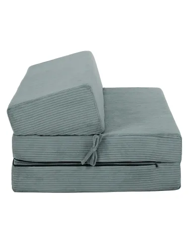 Fotoliu-Saltea VEDIS, 2 in 1, living/dormitor, 120x82x52 cm, spumă + textile, mentă | MobilaOK