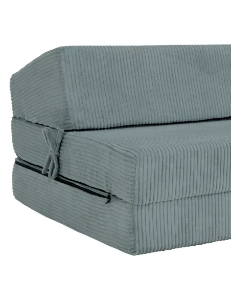 Fotoliu-Saltea VEDIS, 2 in 1, living/dormitor, 120x82x52 cm, spumă + textile, mentă | MobilaOK