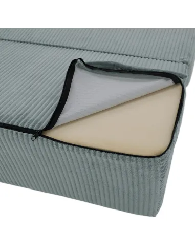Fotoliu-Saltea VEDIS, 2 in 1, living/dormitor, 120x82x52 cm, spumă + textile, mentă | MobilaOK