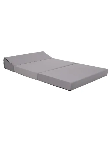 Saltea Pliabilă VEDIS, 2 in 1, gri deschis, 120x200 cm, Poliuretan Spumă | MobilaOK