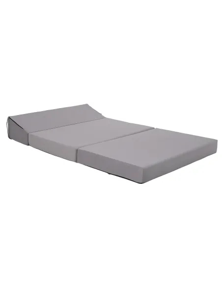 Saltea Pliabilă VEDIS, 2 in 1, gri deschis, 120x200 cm, Poliuretan Spumă | MobilaOK