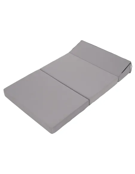 Saltea Pliabilă VEDIS, 2 in 1, gri deschis, 120x200 cm, Poliuretan Spumă | MobilaOK