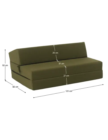 Saltea/Scaun Pliabil VEDIS, 2 in 1, living/dormitor, 120x200 cm, Tesatura | MobilaOK