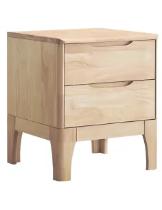Noptieră FERB, dormitor, 40x40x48.5 cm, Lemn masiv natural | MobilaOK