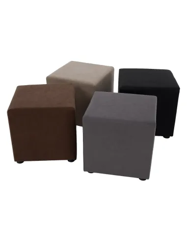 Taburet REGOR, puf living/dormitor, 40x40x39 cm, PAL și spumă, material Alova | MobilaOK