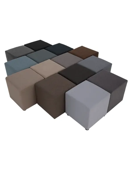 Taburet, ţesătură Savana, maro, REGOR | MobilaOK