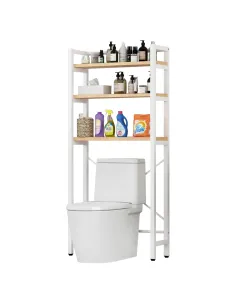 Raft deasupra toaletei, BALRAM, baie, 63x27.5x155 cm, MDF laminat și metal | MobilaOK
