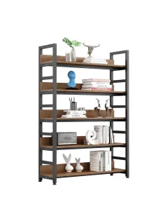 Raft, JANEL TYP 1, living/dormitor/birou, 80x30x145.5 cm, MDF laminat si metal | MobilaOK