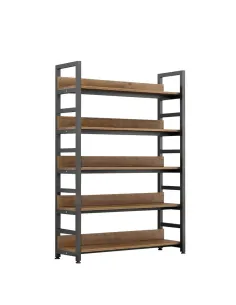 Raft, JANEL TYP 1, living/dormitor/birou, 80x30x145.5 cm, MDF laminat si metal | MobilaOK 2