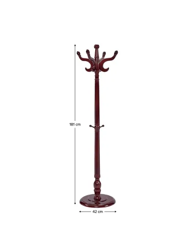 Cuier PORTOFINO, hol/dormitor, 42x181 cm, Lemn de mesteacăn/MDF | MobilaOK