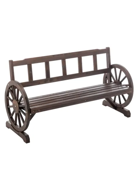 Bancă de grădină SABA TYP 2, exterior, 142x56x76 cm, Lemn de pin | MobilaOK