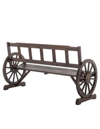 Bancă de grădină SABA TYP 2, exterior, 142x56x76 cm, Lemn de pin | MobilaOK