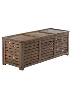 Cutie de depozitare LADAM, grădină/exterior, 121x44,5x45 cm, lemn de pin | MobilaOK