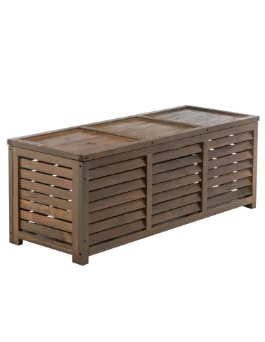 Cutie de depozitare LADAM, grădină/exterior, 121x44,5x45 cm, lemn de pin | MobilaOK