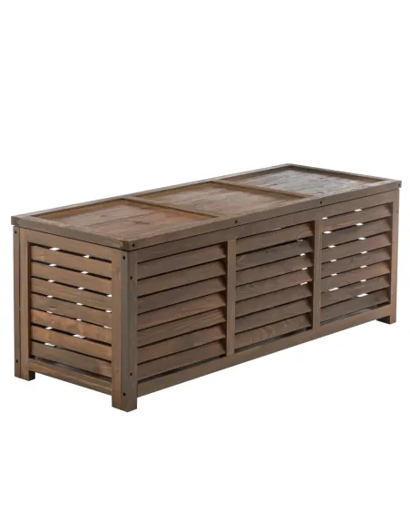Cutie de depozitare LADAM, grădină/exterior, 121x44,5x45 cm, lemn de pin | MobilaOK
