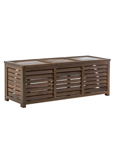 Cutie de depozitare LADAM, grădină/exterior, 121x44,5x45 cm, lemn de pin | MobilaOK