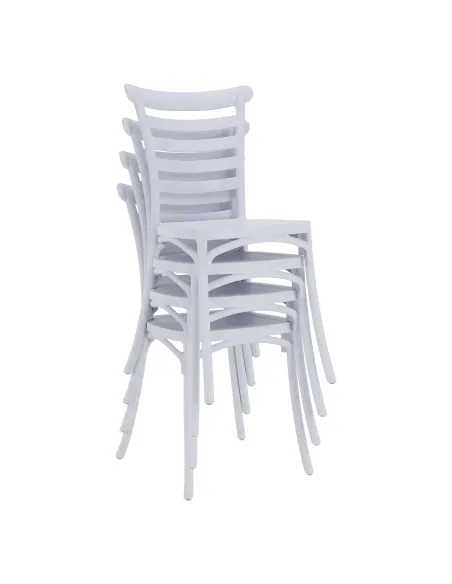 Scaun stivuibil SAVITO, interior/exterior, 44x44x84 cm, Plastic | MobilaOK