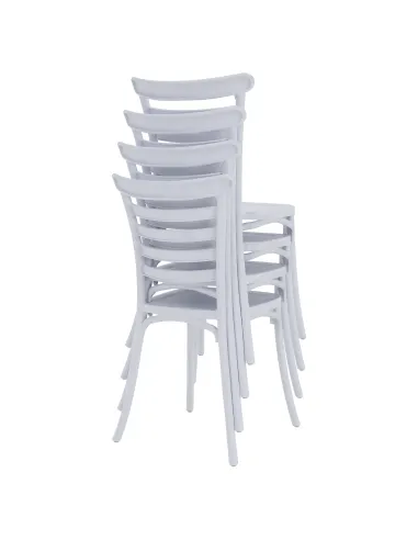 Scaun stivuibil SAVITO, interior/exterior, 44x44x84 cm, Plastic | MobilaOK