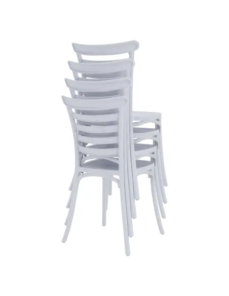 Scaun stivuibil SAVITO, interior/exterior, 44x44x84 cm, Plastic | MobilaOK