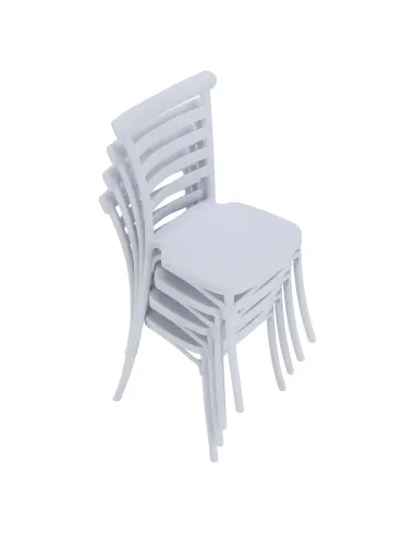Scaun stivuibil SAVITO, interior/exterior, 44x44x84 cm, Plastic | MobilaOK