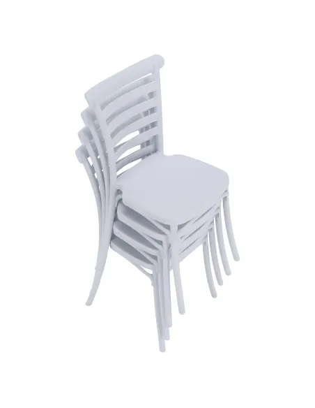 Scaun stivuibil SAVITO, interior/exterior, 44x44x84 cm, Plastic | MobilaOK