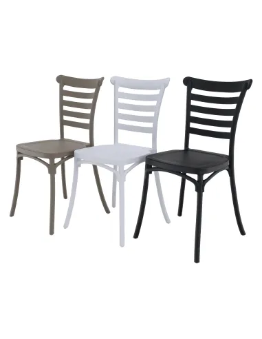 Scaun stivuibil SAVITO, interior/exterior, 44x44x84 cm, Plastic | MobilaOK