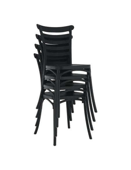 Scaun stivuibil SAVITO, interior-exterior, 44x44x84 cm, Plastic | MobilaOK