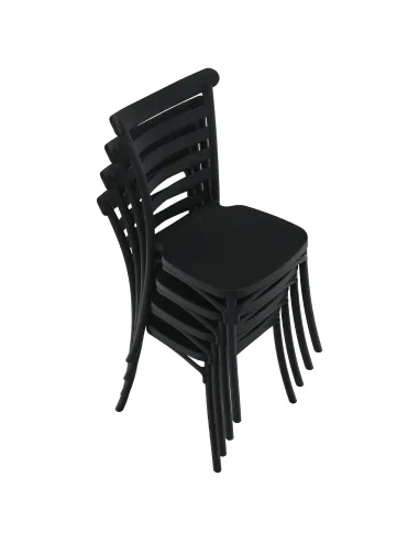 Scaun stivuibil SAVITO, interior-exterior, 44x44x84 cm, Plastic | MobilaOK
