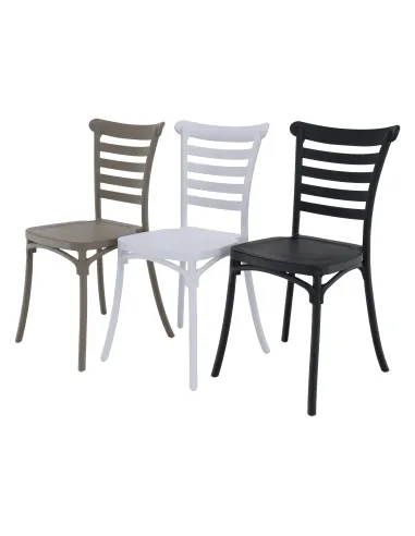Scaun stivuibil SAVITO, interior-exterior, 44x44x84 cm, Plastic | MobilaOK