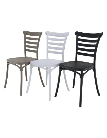 Scaun stivuibil SAVITO, interior-exterior, 44x44x84 cm, Plastic | MobilaOK