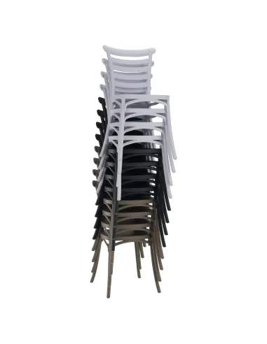 Scaun stivuibil SAVITO, interior-exterior, 44x44x84 cm, Plastic | MobilaOK
