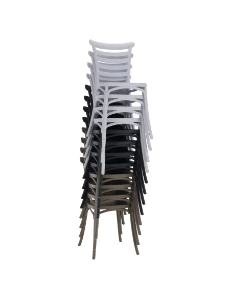 Scaun stivuibil SAVITO, interior-exterior, 44x44x84 cm, Plastic | MobilaOK